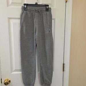 Jordan Kids' Gray Sweatpants with Iconic Logo